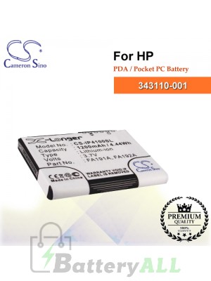 CS-IP4100SL For HP PDA / Pocket PC Battery Model 343110-001