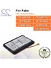 CS-PM550SL For Palm PDA / Pocket PC Battery Model GA1W918A2 / GA1W922A2 / IA1T923A0 / IA1TA16A0 / IA1W416A2 / IA1W721H2 / PBA80860US