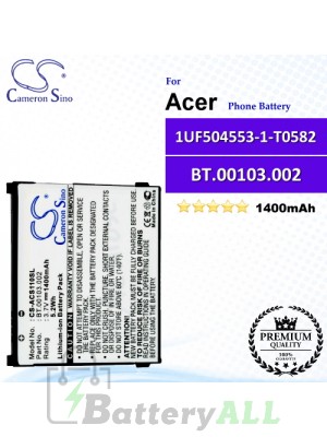 CS-ACS110SL For Acer Phone Battery Model BT.00103.002 / 1UF504553-1-T0582