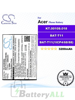 CS-ACZ630SL For Acer Phone Battery Model BAT-T11 / BAT-T11(1ICP4/68/88) / KT.0010S.018