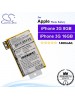 CS-IPH390SL For Apple Phone Battery Model 616-0372 / 616-0428 / 616-0433 / HLP088-H1942 For iPhone 3G