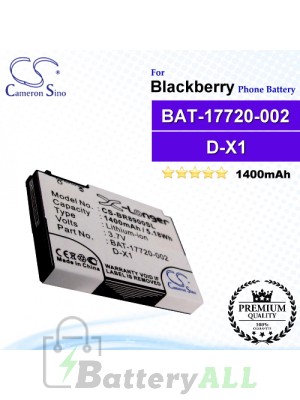 CS-BR8900SL For Blackberry Phone Battery Model BAT-17720-002 / D-X1