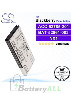 CS-BRQ100XL For Blackberry Phone Battery Model ACC-53785-201 / BAT-52961-003 / NX1