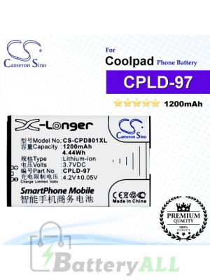 CS-CPD801XL For Coolpad Phone Battery Model CPLD-97