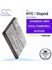 CS-DTS1SL For HTC / Dopod Phone Battery Model 35H00095-00M / ELF0160 / FFEA175B009951