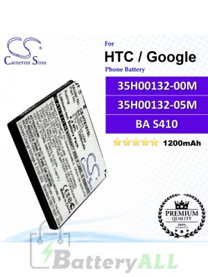 CS-HT8181SL For HTC / Google Phone Battery Model 35H00132-00M / 35H00132-05M / BA S410