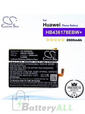 CS-HUE262SL For Huawei Phone Battery Model HB436178EBW / HB436178EBW+