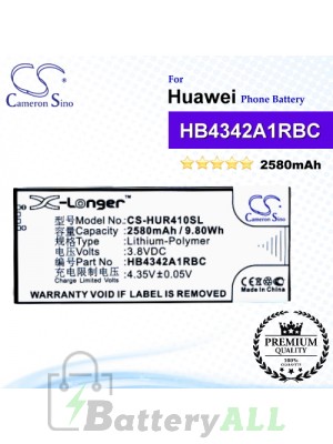 CS-HUR410SL For Huawei Phone Battery Model HB4342A1RBC