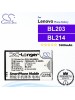CS-LVA269XL For Lenovo Phone Battery Model BL203 / BL214
