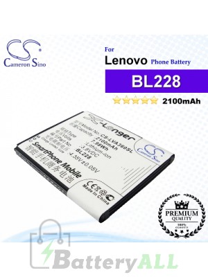 CS-LVA360SL For Lenovo Phone Battery Model BL228