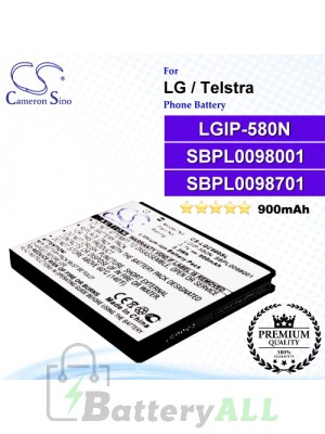 CS-LGC900SL For LG Phone Battery Model LGIP-580N / SBPL0098001 / SBPL0098701
