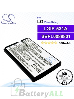 CS-LKU250SL For LG Phone Battery Model LGIP-531A / SBPL0088801