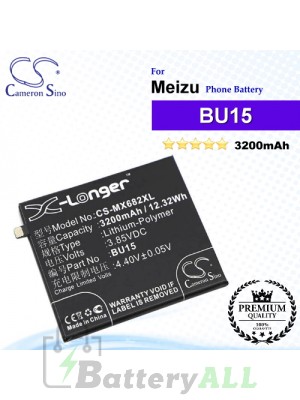 CS-MX682XL - Meizu Phone Battery Model BU15