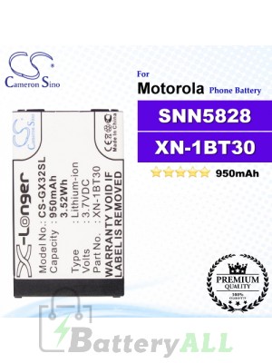 CS-GX32SL For Motorola Phone Battery Model SNN5828