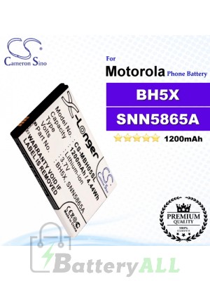 CS-MBH05SL For Motorola Phone Battery Model BH5X / SNN5865A