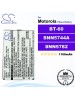 CS-MOA910SL For Motorola Phone Battery Model BT-60 / SNN5744A / SNN5782