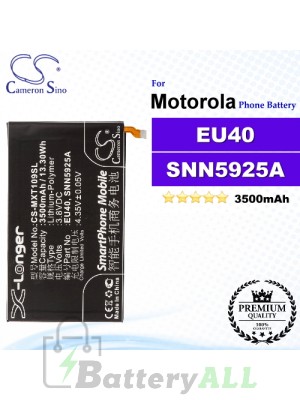 CS-MXT109SL For Motorola Phone Battery Model EU40 / SNN5925A