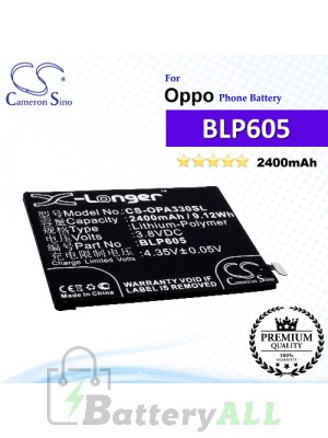 CS-OPA330SL For Oppo Phone Battery Model BLP605