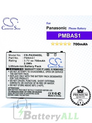CS-PAX940SL For Panasonic Phone Battery Model PMBAS1