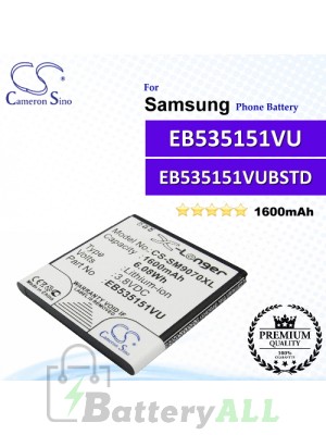 CS-SM9070XL For Samsung Phone Battery Model EB535151VU / EB535151VUBSTD