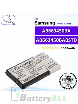 CS-SMA847XL For Samsung Phone Battery Model AB663450BA / AB663450BABSTD