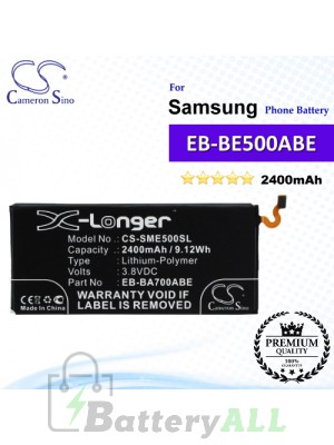 CS-SME500SL For Samsung Phone Battery Model EB-BE500ABA / EB-BE500ABE