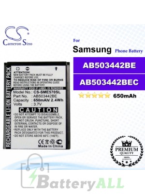 CS-SME570SL For Samsung Phone Battery Model AB503442BE / AB503442BEC