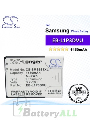CS-SMS681XL For Samsung Phone Battery Model EB-L1P3DVU / GH43-03668C