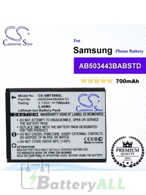 CS-SMT509SL For Samsung Phone Battery Model AB503442BA / AB503442BABSTD