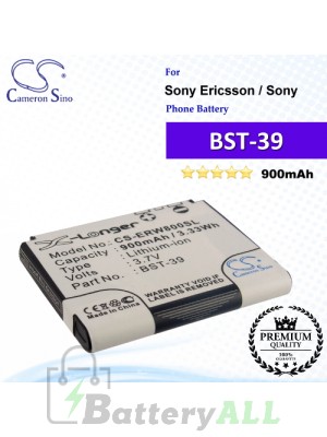 CS-ERW800SL For Sony Ericsson Phone Battery Model BST-39