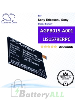 CS-ERZ400SL For Sony Ericsson / Sony Phone Battery Model AGPB015-A001 / LIS1579ERPC