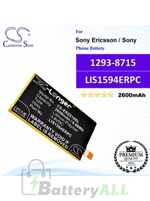 CS-ERZ510SL For Sony Ericsson / Sony Phone Battery Model 1293-8715 / LIS1594ERPC