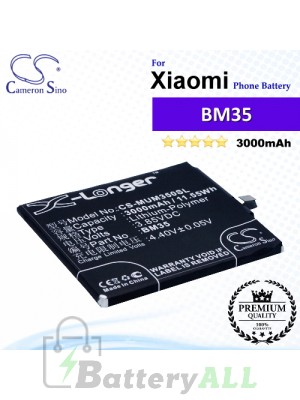 CS-MUM350SL For Xiaomi Phone Battery Model BM35