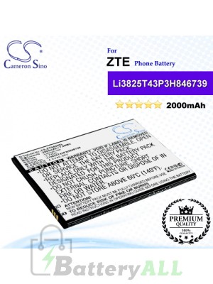 CS-ZTQ805SL For ZTE Phone Battery Model Li3825T43P3h846739