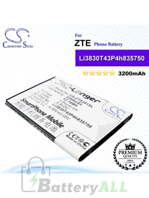 CS-ZTS291XL For ZTE Phone Battery Model Li3830T43P4h835750