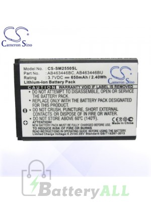 CS Battery for Samsung GT-E1150C / GT-E1190 / GT-E2120 / GT-E2210L Battery PHO-SM2550SL