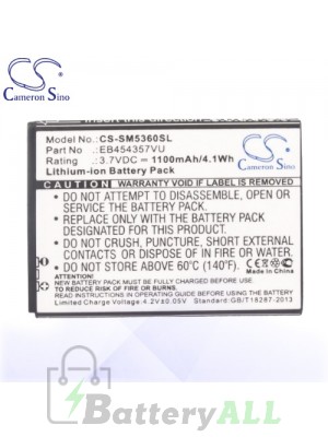 CS Battery for Samsung Galaxy Y / Y Pro / GT-B5330L / GT-B5510 Battery PHO-SM5360SL