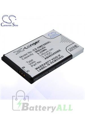 CS Battery for Samsung GT-S3500 / GT-S3500c / GT-S3500i / GT-S3550 Battery PHO-SME590XL