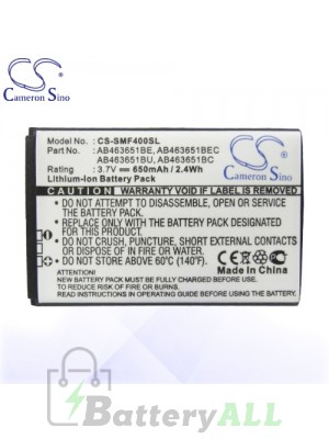 CS Battery for Samsung GT-C3500 / GT-C3510 / GT-C3530 / GT-C3780 Battery PHO-SMF400SL