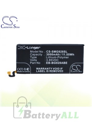 CS Battery for Samsung SM-G928T / SM-G928V / SM-G928W8 Battery PHO-SMG928SL