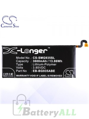 CS Battery for Samsung SM-G935R4 / SM-G935T / SM-G935V Battery PHO-SMG935SL