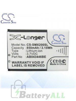 CS Battery for Samsung SGH-B320 / SGH-B508 / SGH-B520 / SGH-C120 Battery PHO-SMX200SL