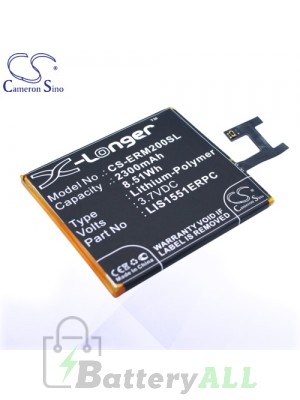 CS Battery for Sony Ericsson / Sony LIS1551ERPC / Sony D2202 Battery PHO-ERM200SL