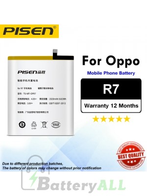 Original Pisen Battery For Oppo R7 Battery