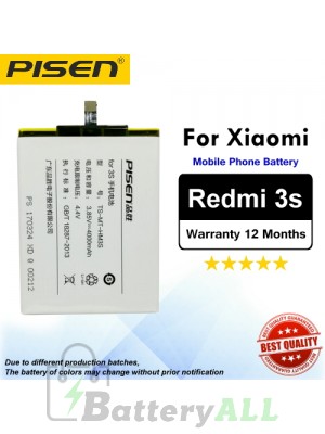 Original Pisen Battery For Xiaomi Redmi 3s Battery