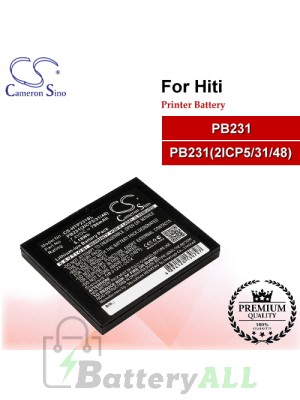 CS-HTP231SL For HiTi Printer Battery Model PB231 / PB231(2ICP5/31/48)