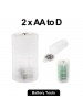 2 x AA to D Size Battery Converter Adaptor Adapter Case (3V) S-LIB-0126