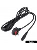BS-1363/A LP-60L UK Plug to C13 Power Cable with Fuse for PC & Printers & Scanner PC2111