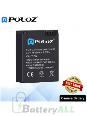 PULUZ AHDBT-301/201 3.7V 1680mAh Battery for GoPro HERO3+ /3 PU36