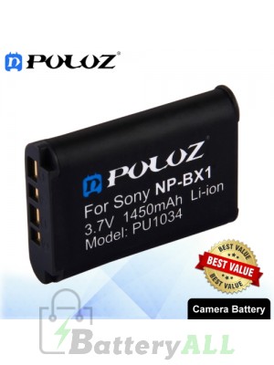 PULUZ NP-BX1 3.7V 1450mAh Camera Battery for Sony DSC-HX350 / DSC-RX100M5 / DSC-RX100 / DSC-RX1 / DSC-HX50 PU1034